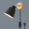 kf-Sc2da0d90f649461ab14513b91168c3370-Nordic-Wall-light-Indoor-DIY-E27-Wooden-6-Colors-EU-UL-Plug-350-Wall-lamps-For Arandela Simples Vintage Cúpula Alumínio Ajustável 350°