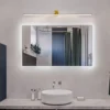 kf-Sd74ad6f1de9b4b63b8fc317c51bc69a1C-New-LED-mirror-lamp-modern-black-white-wall-lamp-for-flat-bedroom-vanity-lamp-cloakroom-dressing Arandela Linear Branco ou Preto Para Quadros e Espelhos