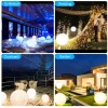 kf-Sde8b7c1148cd42a580509b50493ac227V Luminária Bola De Plástico Branco Leitoso Para Jardins e Piscinas