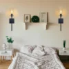kf-Sdfcf90a42bbf435ba8592b7c0790a69fS-Modern-USP-Charging-LED-Wall-Light-Glass-Lampshade-Bedroom-Bedside-Decoration-Lighting-Sconce-Fixture-Living-Room Arandela Moderna Com Entrada USP Para Carregar Smarthpone