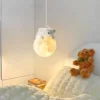 Luminária Pendente Lua e Ursinho