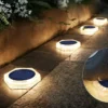 Luminária Spot Luz LED Solar Para Deck e Jardins Luminária Spot Luz LED Solar Para Deck e Jardins