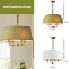 Lustre Moderno Cúpula Redonda Com Iluminação Super Confortável