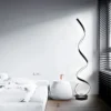 Luminária De Chão Escultura Espiral Branco ou Preto