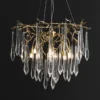 kf-Sf5d6277458b940f79cbce882a7594705X-Modern-Tree-Branch-Bubble-Crystal-Glass-Chandelier-Brass-Copper-Ceiling-Pendant-Light-Living-Room-Bedroom-Hotel Lustre Galho Árvore com Pingentes de Cristais K9 Transparentes