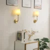 kf-Sf6761215bc4d451ea2c077bd7951da3fI-Nordic-Minimalism-LED-Wall-Lamp-Modern-Simple-linen-lampshade-elbow-wall-Lights-for-Home-Decor-Living Arandela Moderna Dourado Cúpula Branca