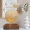Luminária Mesa Levitação Lua Magnética 3D