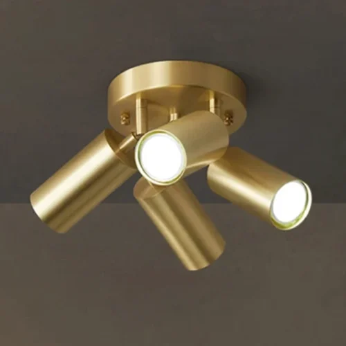 Luminária Spot Dourado Industrial