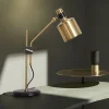 kf-Sfed69b120057414793d9962acbe32209D Luminária Mesa Dourado e Preto Design Americano