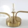 lumianria-sobrepor-dourada-com-bolas-de-vidro-branca-marca-miresa-2 Luminária Sobrepor Moderna De Alumínio e Bolas de Acrílico Para Salas, Quartos e Lavabos
