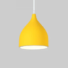 pendente de aluminio amarelo marca miresa Pendente Moderno Alumínio Pintura Fosca