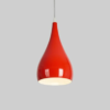 pendente de aluminio garrafa aluminio vermelho marca miresa Pendente Básico Modelo Garrafa Acabamento Polido