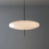 pendente disco acrilico branco marca miresa Pendente Disco Acrílico Design Italiano
