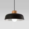 pendente moderno chapeu de aluminio preto fosco marca miresa Pendente Moderno Platô Alumínio Diversas Cores