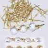 Borboleta Buckle Tie Clips Conector Cristal Lustres 1000Pcs