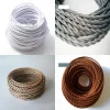 Fio Cobre Elétrico 0.75mm * 2 núcleos Fio Cobre Elétrico Têxtil Cabo