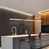 kf-H4a22b4588cd146ca8209565e8cccdb43f-LODOOO-Copper-plating-Modern-Led-Pendant-Lights-For-Living-study-Room-Acrylic-light-pipe-Led-pendant Lustre Tubular Linear De Acrílico e Alumínio Dourado