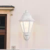 kf-H55846a945e81459e833c68962870393dl Arandela Colonial Branca Hexagonal Para Jardins e Fachadas