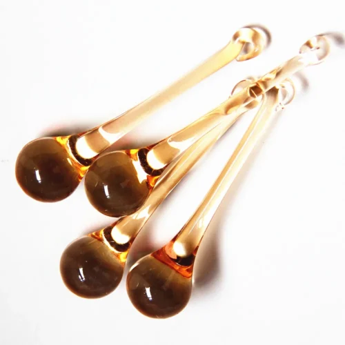 kf-HTB11280X5nrK1RjSsziq6xptpXa9-Pingentes-de-Lustre-de-Cristal-Alta-Qualidade-Champanhe-Vidro-Cortina-Acess-rios-Casa-Decora-o-do Pingentes Reposição Lustre Cristal 20x80mm 14Pcs