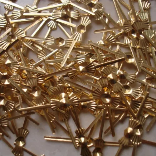 Conectores Pinos Gravata Borboleta Dourada 100Pcs