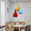 kf-Hc04901e038024ee2a66a1d9426f048edw-Nordic-Pendant-Light-Cozinha-Pendurado-L-mpadas-Restaurante-L-mpada-Pingente-Sala-de-jantar-Luz-Moderna Pendente Alumínio Polido Formato Garrafa