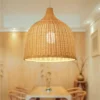 Luminária Pendente Bambu Vime Rattan | Comprar com Frete Grátis