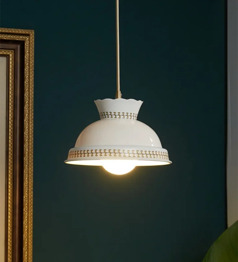 Foto de pendente Branco De Cerâmica Esmaltada, pendente de cerâmica moderno branco esmaltada, catálogo Miresa, loja-de-luminárias-São-Paulo.