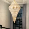 kf-S07c60e5221294cc2bf445fcdbc253d2a7-Duplex-Living-Room-Crystal-Chandelier-Restaurant-Villa-European-Hotel-Lobby-Simple-Low-Rise-Hollow-Building-Mid Lustre De Cristal K9 Duplex Para Escada e Tetos Altos