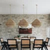 Luminária Pendente Wabi-Sabi Vime Rattan Artesanal | Miresa São Paulo
