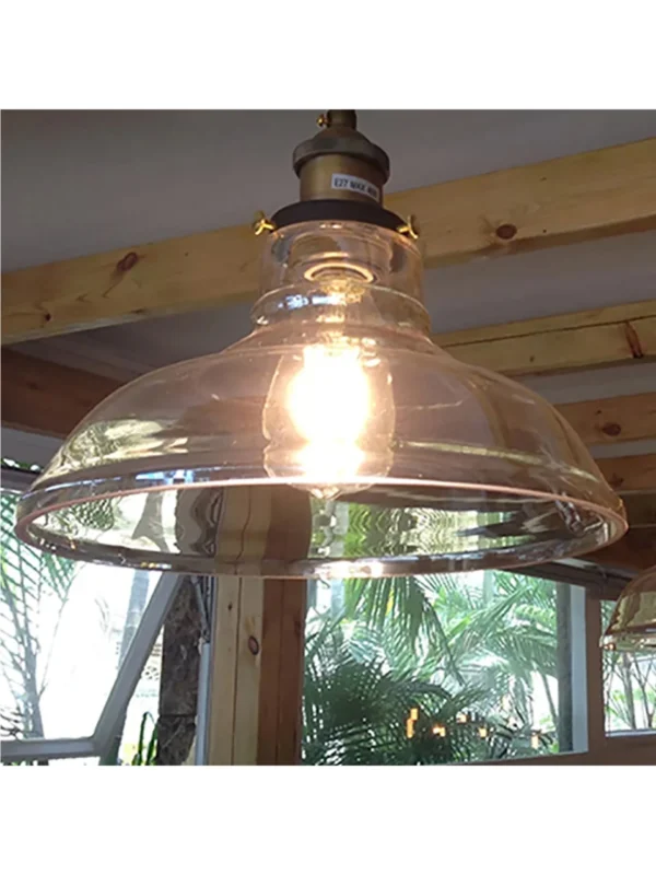 Pendente Industrial De Vidro Modelo Loft