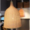 Luminária Pendente Bambu Vime Rattan | Comprar com Frete Grátis