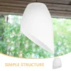 2Psc Cúpula Plástico Branco Substituição De Luminárias