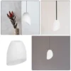 2Psc Cúpula Plástico Branco Substituição De Luminárias