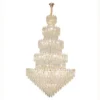 Lustre Grande Moderno Imperial De Cristal Para Escadas e Tetos Duplos