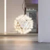 Lustre Moderno Nórdico Bolha Vidro