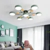 kf-S345dfa2fe77c46ec9aeb91c2095e410eQ-L-mpada-do-teto-da-simplicidade-n-rdica-para-a-sala-de-estar-agregado-familiar-macaron Luminária De Sobrepor Despojada Luz LED Anti-Ofuscante
