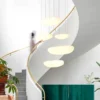 kf-S3a5ae88e78414195be0693732148efd2k-Modern-LED-Pendant-Lights-L-mpada-do-teto-Stair-Hanging-Light-Ilumina-o-interior-Lustres-para Lustre Moderno Formato Pedra Branco Leitosa Para Escadas