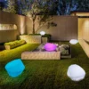 kf-S3e45a786d514468d951de385b390cdd2U-USB-Charge-RGB-LED-Glowing-Stone-Shape-Light-Outdoor-Garden-Landscape-Lawn-Lamp-with-Remote-Control Luminária Jardins Carga Usb RGB Led Brilhante Forma Pedra