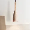 Pendente Acabamento Natural Cimento Modelo Garrafa Vinho