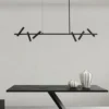 kf-S4d823946e5f14c48afc667e1b5463addX Lustre Preto Linear Tubular Com Spot de LED