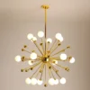 kf-S56601886d95d4bab97af3ca58803d142O-Modern-Global-Led-Chandelier-Kitchen-Restaurant-Living-Room-Pendant-Lamp-Organic-Glass-Acrylic-Artificial-Satellite-Decor Lustre Orgânico Molécula Dourado e Bolas Brancas De Vidro