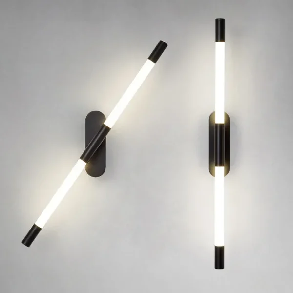 Arandela Tubo Acrílico Linear Direcionável Luz LED Marca Miresa