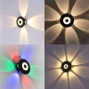 kf-S685edb4dc3d34c91b44e2485e239deed5-Modern-LED-Outdoor-Wall-Light-ABS-pl-stico-imperme-vel-L-mpada-de-parede-exterior-Decora Arandela ABS Plástico Facho De Luz Flor Para Jardins e Fachadas