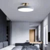 kf-S6ed93df82162406080ae456d09efff2av-Lustre-de-Escurecimento-Remoto-Circular-Luz-de-Teto-LED-Moderno-e-Simples-Macaron-Quarto-Sala-de Luminária De Sobrepor Redondo Minimalista Luz LED Dimmer