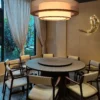 Lustre Estilo Chinês Redondo Cúpula Tecido | Comprar com Frete Grátis