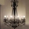 kf-S780249927dc64fa3ba5ae02b16969f583-Modern-Large-Transparent-Crystal-Chandeliers-For-Hotels-Bohemian-Hanging-Lamps-Classical-Room-Black-Lights-Stairs-Long Lustre Clássico De Cristal Maria Teresa