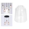 kf-S8ffea4441269487d9818934fda029198M-Transparente-Cone-Shaped-Vidro-Abajur-L-mpada-Habita-o-Substitui-o-Acess-rios-Dispositivo-de-Ilumina Vidro Cone Para Reposição de Luminária