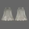 kf-S92fb880acac442a785f6b02a09798e596-Bell-Shaped-Clear-Frosted-Flower-Glass-Shade-Light-Fixture-Substitui-o-Tampa-para-ventilador-de-teto Vidro Transparente Em Forma Sino Substituição 2Pcs