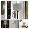 kf-S93f661baa7834f368a81cb0af545a879M Cúpula Abajur Cinzento Linho