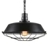 Pendente Industrial Gaiola Preto ou Oxidada: pendente industrial gaiola preto, oferecido pela Miresa, loja-de-luminárias-São-Paulo.